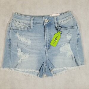 So Jean Shorts Womens‎ Size 7 Junior Denim Shortie Cut Off Distressed Jeans NEW